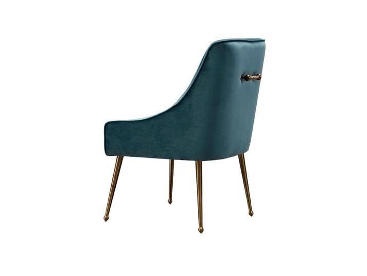 Mason Esstischstuhl Pfauenblau - Beine Gebürstetes Gold Mason Esstischstuhl Pfauenblau - Beine Gebürstetes Gold von My furniture