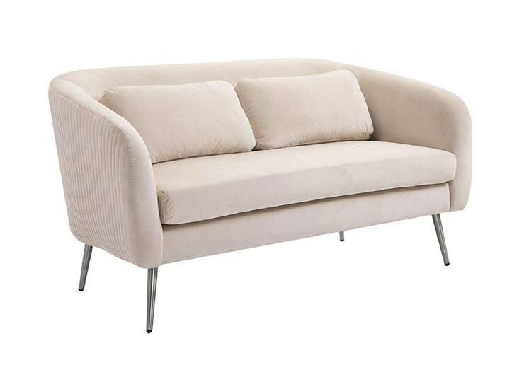 Roanna 2-Sitzer Sofa – Kreideweiß – Silber/Messing Beine Roanna 2-Sitzer Sofa – Kreideweiß – Silber/Messing Beine von My furniture