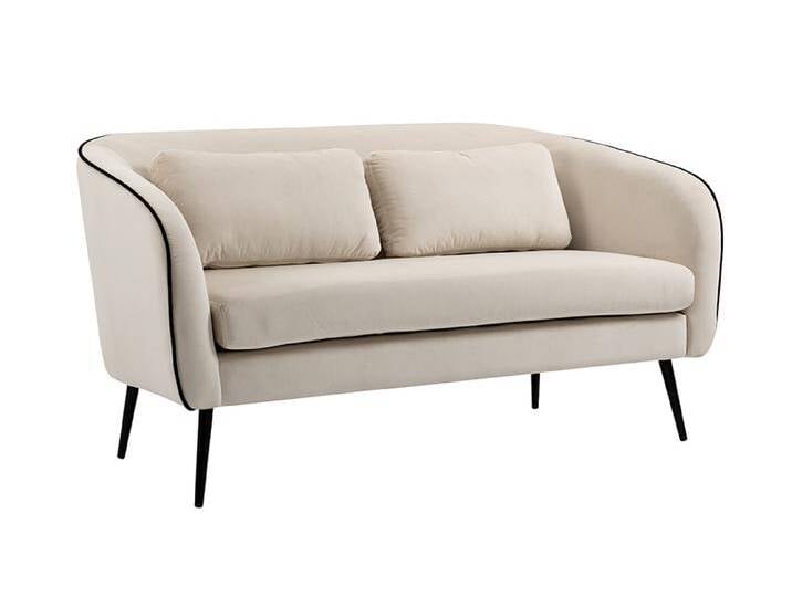 Roanna 2-Sitzer Sofa – Zweifarbig Kreideweiß – Schwarze Beine Roanna 2-Sitzer Sofa – Zweifarbig Kreideweiß – Schwarze Beine von My furniture