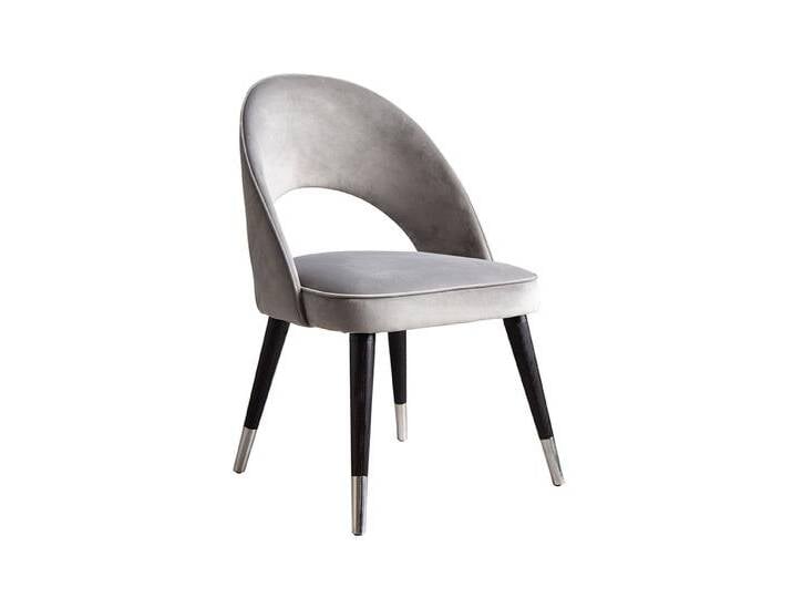 Rossini Esszimmerstuhl - Taubengrau - Silberkappen Rossini Esszimmerstuhl - Taubengrau - Silberkappen von My furniture