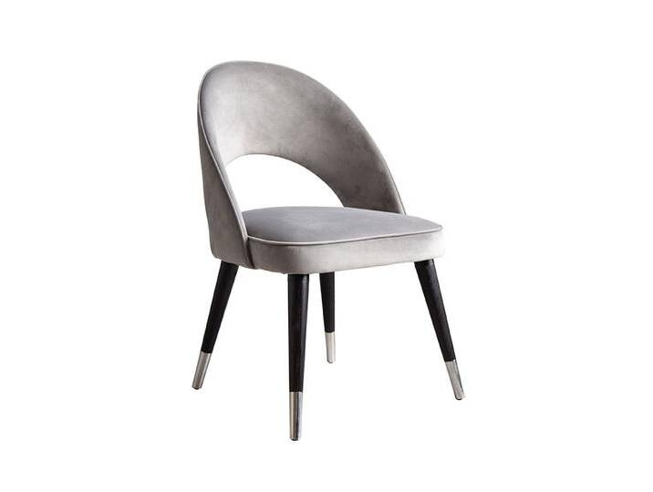Rossini Esszimmerstuhl - Taubengrau - Silberkappen Rossini Esszimmerstuhl - Taubengrau - Silberkappen von My furniture