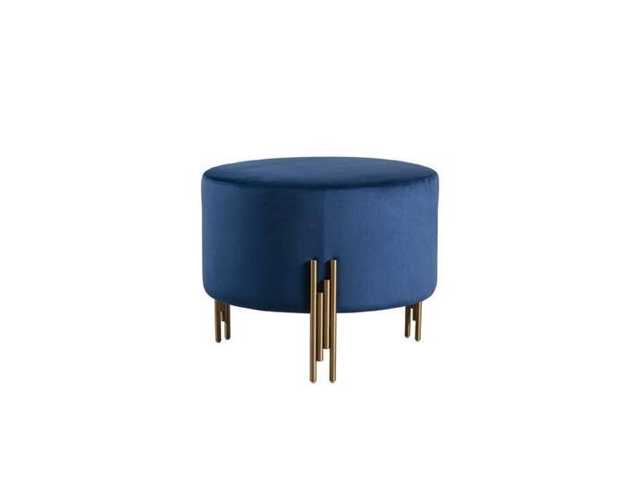 Rubell Hocker - Groß - Messing – Marineblau Rubell Hocker - Groß - Messing – Marineblau von My furniture