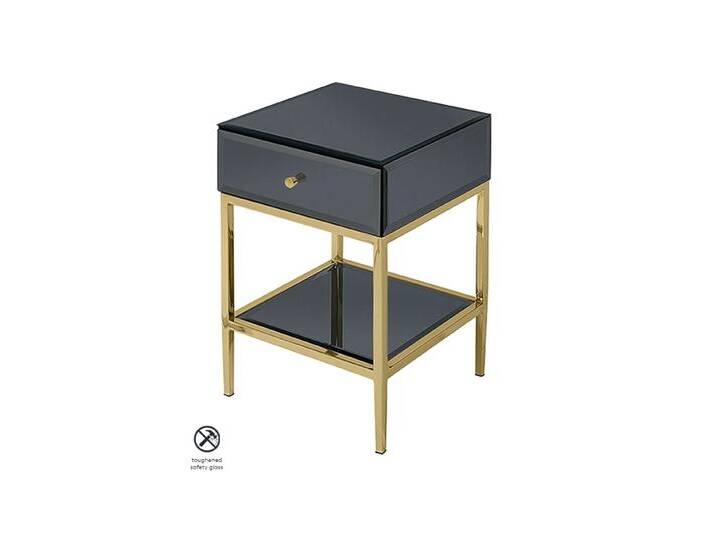 Stiletto Beistelltisch - Schwarzglas – Messing Stiletto Beistelltisch - Schwarzglas – Messing von My furniture