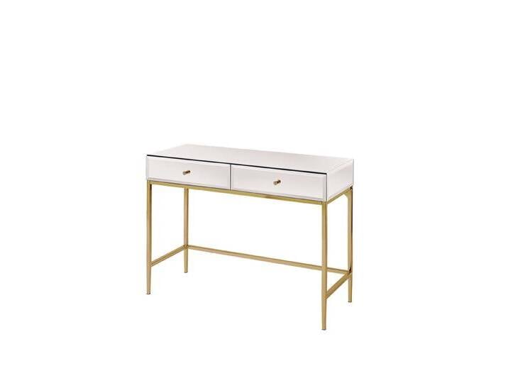 Stiletto Konsole - Weißglas – Messing Stiletto Konsole - Weißglas – Messing von My furniture