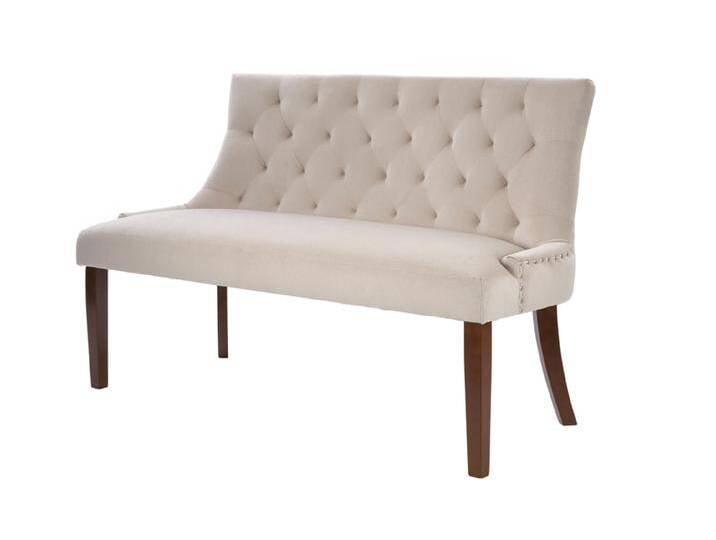 Torino Sitzbank - Taupe – Beine Walnuss Torino Sitzbank - Taupe – Beine Walnuss von My furniture