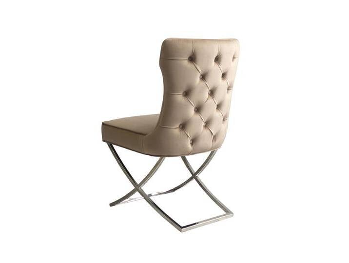 Wexler Esszimmerstuhl Taupe -Basis Silber Wexler Esszimmerstuhl Taupe -Basis Silber von My furniture
