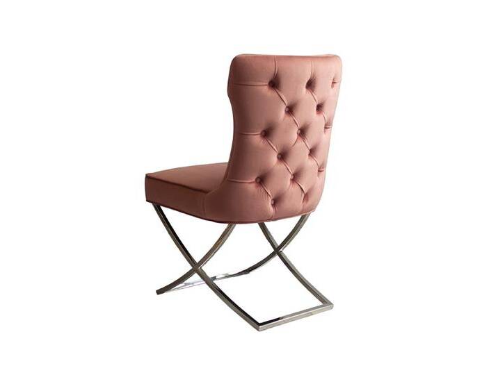 Wexler Esszimmerstuhl - Zartrosa- Basis Silber Wexler Esszimmerstuhl - Zartrosa- Basis Silber von My furniture