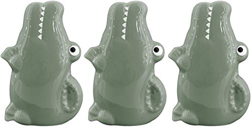 Hochwertige Luftbefeuchter 3-teiliges Set handbemalt - Tiermotive - für Heizung aus Keramik - glänzend glasiert - Wasserverdunster Verdampfer Verdunster Klima (Krokodile) von My-goodbuy24