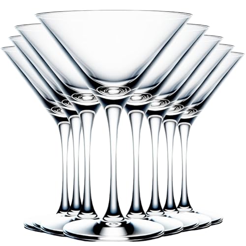 My-goodbuy24 Martini-Gläser Cocktailgläser 8-teiliges Set - 220ml - Cocktail- & Martini-Gläser Trinkgläser - Zuhause, Restaurants und Partys Spülmaschinenfest von My-goodbuy24