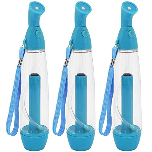 My-goodbuy24 Wassersprüher Sprühnebel Micro Zerstäuber - Wasserzerstäuber Sprühflasche mit Pumpe und Schlaufe (3er Set Blau) von My-goodbuy24