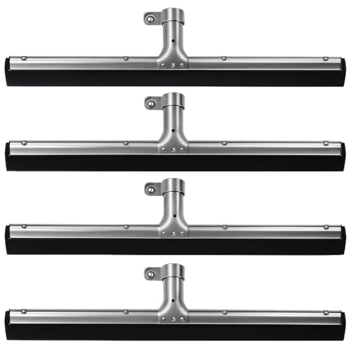 Wasserschieber Bodenabzieher Wasserabzieher Boden Dusche Fensterabzieher ohne Stiel - Aufsatz mit doppelter Gummilippe - Abzieher Dusche Wasser Wischer - 4 x Wasserschieber von My-goodbuy24