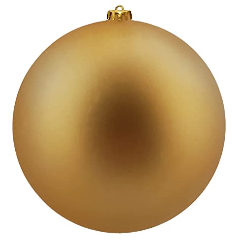 Weihnachtskugeln 1 Stück - Christbaumkugeln - bruchsicher und stoßfester - Christbaumschmuck Ø 20cm Baumschmuck Weihnachten Deko - Gold - matt von My-goodbuy24