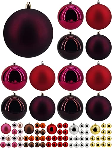 My-goodbuy24 Weihnachtskugeln 24 Stück - Christbaumkugeln - bruchsicher und stoßfester - Christbaumschmuck Ø 10cm Baumschmuck Weihnachten Deko - Spezial Set 10541 von My-goodbuy24