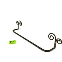 Antike Messing Handtuch Bar Mit Swirl Enden Patina Restaurierung Rustikal Primitive Dekor Badezimmer Küche Hardware My40Yearcollection von My40YearCollection