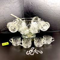Jeannette Frucht Klarglas Bowle Topf Set Gepresste Obst Motiv Für Zwölf Personen Extra Kelle Gastronomie My40Yearcollection von My40YearCollection