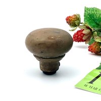 Vintage Messing Türknauf Flach Rund Rustikale Industrielle Dekor Hardware My40Yearcollection von My40YearCollection