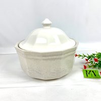 Vintage Pfaltzgraff Heritage Weiße Auflaufform Mit Deckel | 2 Quart von My40YearCollection