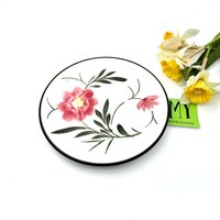 Vintage Stylecraft Japan Blumen Untertasse Handbemalte Keramik Schale von My40YearCollection