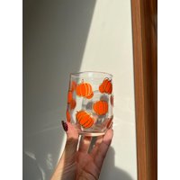 Glas Kürbis Tasse - Geschirr Pumpkin Mug Fall Herbst Teeglas von MyBeHappyBoutique