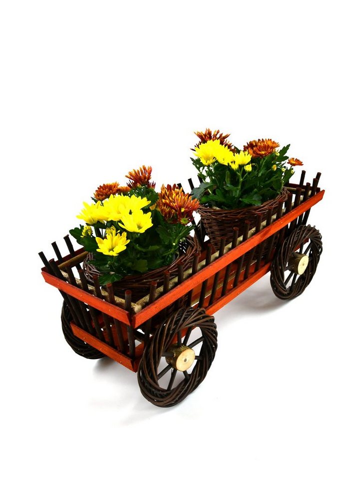 MyBer® Blumenständer Blumenwagen Blumentopf Blumenkasten Gartendeko Pflanzentopf von MyBer®