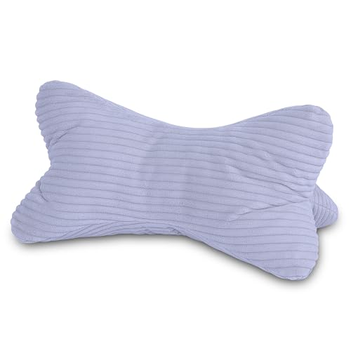 Leseknochen Cord Silber Nackenkissen hellgrau Knochenkissen Nackenrolle Lesekissen Öko-Tex 100 zertifiziert und 60°C waschbar - Kissen für Nacken, Knie oder Bauch zum Lesen oder Relaxen - 38x19x19 cm Leseknochen Cord Silber Nackenkissen hellgrau Knochenkissen Nackenrolle Lesekissen Öko-Tex 100 zertifiziert und 60°C waschbar - Kissen für Nacken, Knie oder Bauch zum Lesen oder Relaxen - 38x19x19 cm von MyBestBuddy