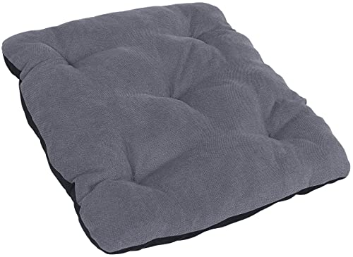 MyBestBuddy Hundekissen grau 70x50 cm M, 40°C waschbar mit weichem Stoffbezug - allergikerfreundlich (100% Polyester) - Hundematte BZW. Hundebett für kleine Hunde, 70 x 50 cm von MyBestBuddy