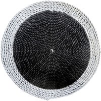 Jemen Tischset, Schwarz Und Weiß - Tischset Untersetzer Tovaglietta von MyBlissHomeShop