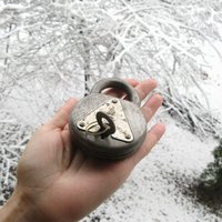 Altes Vorhängeschloss Mit Schlüssel Rustikale Scheune | 70 X 95 Mm Altes Vorhängeschloss Mit Schlüssel Rustikale Scheune | 70 X 95 Mm von MyBootSale