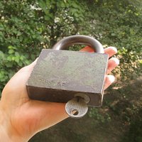 Antikes Vorhängeschloss Mit Schlüssel Rustikale Liebesschloss von MyBootSale