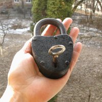 Antikes Vorhängeschloss Mit Schlüssel Rustikales Hochzeits-Liebesschloss, Scheunendekor Antikes Vorhängeschloss Mit Schlüssel Rustikales Hochzeits-Liebesschloss, Scheunendekor von MyBootSale