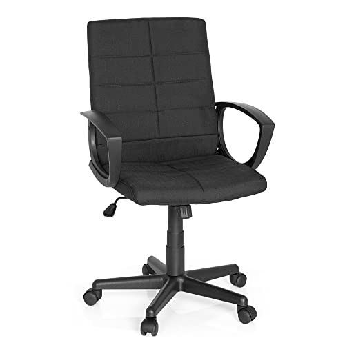 MyBuero 725302 Bürostuhl STARTEC CL300 Stoff Schwarz ergonomischer Schreibtischstuhl, Büro-Drehstuhl zum Arbeiten und Relaxen im Home-Office von MyBuero