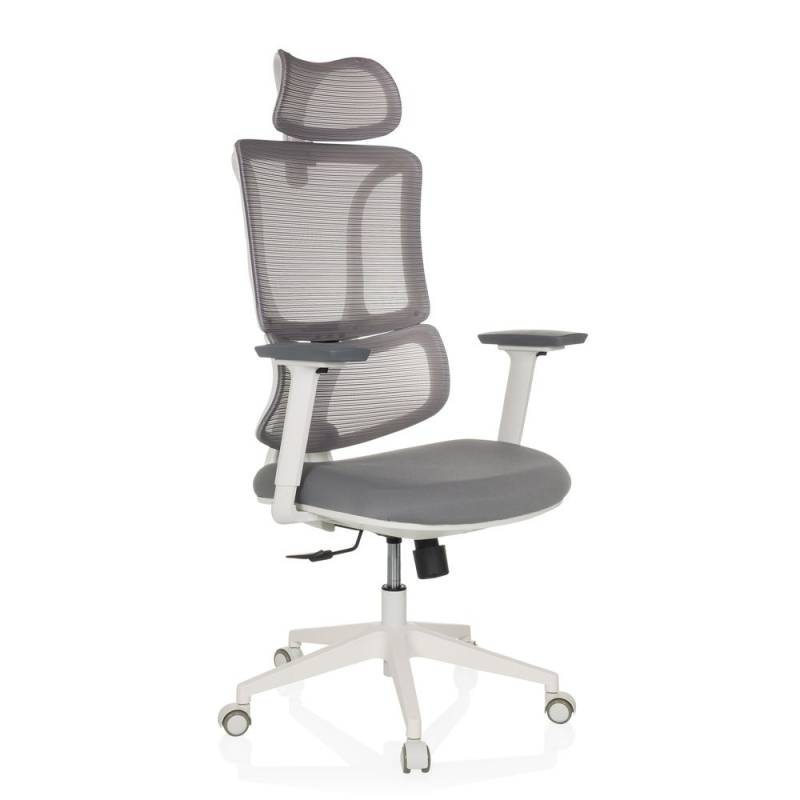 My Buero Bürostuhl Drehstuhl Ergomy W Sitz Stoff Rücken Netzstoff Grau Stuhl B-Ware von MyBuero