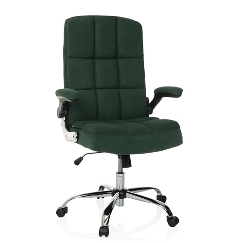 MyBuero Chefsessel gepolstert mit Cord-Optik Relax WD 100 höhenverstellbarer Drehstuhl mit klappbaren Armlehnen, Grün MyBuero Chefsessel gepolstert mit Cord-Optik Relax WD 100 höhenverstellbarer Drehstuhl mit klappbaren Armlehnen, Grün von MyBuero