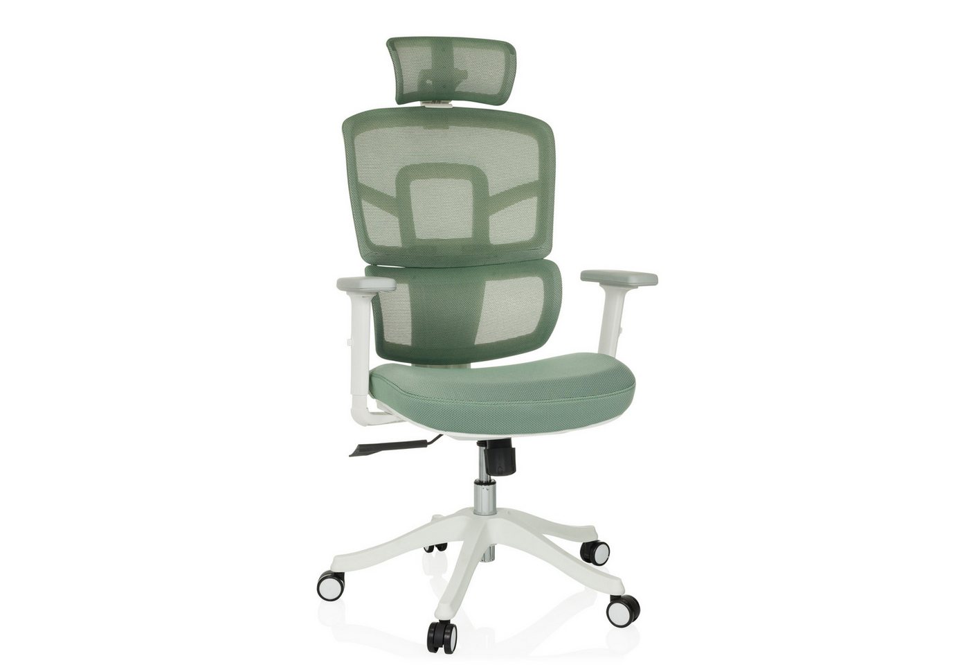 MyBuero Drehstuhl Profi Bürostuhl ERGOMY I W Stoff (1 St), Ergonomischer Chefsessel, Schreibtischstuhl höhenverstellbar von MyBuero