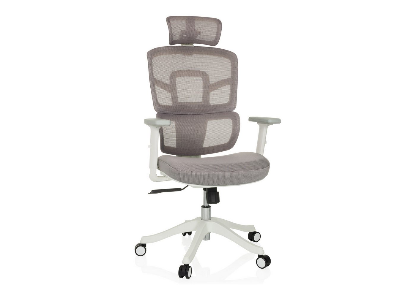 MyBuero Drehstuhl Profi Bürostuhl ERGOMY I W Stoff (1 St), Ergonomischer Chefsessel, Schreibtischstuhl höhenverstellbar von MyBuero