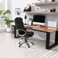 MyBuero XXL Chefsessel RELAX BY155 Schwarz, ergonomischer gepolsterter Bürostuhl von MyBuero