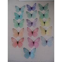 3D Schmetterling Wandkunst in Pastellfarben 16Er Set Schmetterlinge von MyButterflyLove