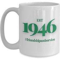 Est 1946 Freundschafts - Und Service Kaffeebecher, Freunde Seit Tasse, Smaragdgrün Weiß Geschenkideen, Freundschaftskette Geschenk, Schwesterschaft von MyCRODesigns