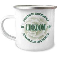 Linkdom 1946 Camp Kaffee Tasse - Smaragdgrün Und Weiß Geschenke Freundschaft Service Willkommen in Der Schwesterschaft Friends Since von MyCRODesigns