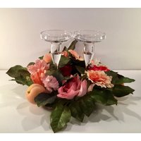 Circle Glass Hochwertiges Kristall Taper Kerzenhalter Paar Aus Der Türkei - Geschenk von MyClassiCupboard