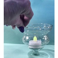 Homco Home Interiors Klares Glas Homko Peglith Kerzenhalter Für Votive Oder Teelichter - Geschenk von MyClassiCupboard