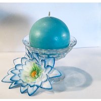 Home Interior Homco(? Klarglas Würfel Block Stemmed Kerzenhalter Für Stützpfeiler Oder Kugelkerzen Bonbonschale - Geschenk von MyClassiCupboard