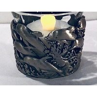 Metal Dolphins Teelicht- Oder Votivkerzenhalter Mit Glastasse - Giftable von MyClassiCupboard