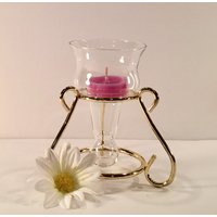 Niedlicher Kerzenständer Aus Messing Mit Klarem Glas Kerzenhalter - Geschenk Niedlicher Kerzenständer Aus Messing Mit Klarem Glas Kerzenhalter - Geschenk von MyClassiCupboard