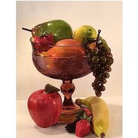 Vintage Große Schöne Bernstein Tiara Sandwich Glas Kompott - Verschenkbar von MyClassiCupboard