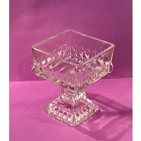 Vintage Jeannette? Hochzeit Schale Klar Quadratisch Glas Konfektschale - Geschenk von MyClassiCupboard