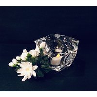 Reduziert- Vintage Schönes Royal Copenhagen? Partylite 24% Bleikristall Windswept Votiv- Oder Teelichthalter - Verschenkbar von MyClassiCupboard