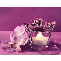 Wunderschöner Geblümter Votiv Oder Teelicht Kerzenhalter - Geschenk von MyClassiCupboard