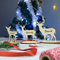 Personalisierte Rentiere Dekor, Personalisierte Weihnachtsdekoration, Weihnachtsgeschenk, Rentiere, Individuelle von MyCoasterShop