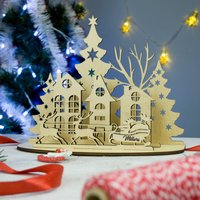 Personalisierte Weihnachtsdekoration, Weihnachtsgeschenk, Ornamente, Weihnachtsmann Deko, Frohe Weihnachten Dekoration, Heilige Nacht Deko von MyCoasterShop